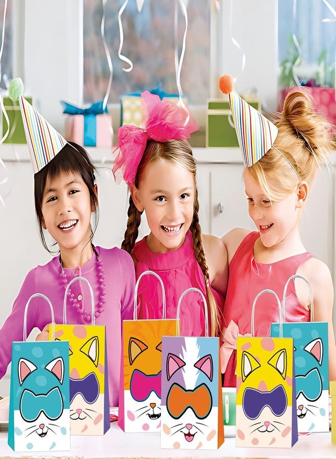 BNFUO 12pcs Super Cats Party Favor Gift Bags with Handles, Super Cats Birthday Supplies for Super Cat Party Decorations - Image 5